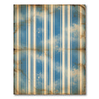 Aged Blue Sky Stripes Rug