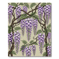 Lavender Wisteria Vine Blossom Rug