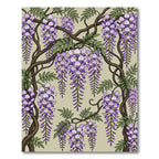 Lavender Wisteria Vine Blossom Rug
