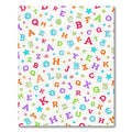 Colorful Alphabet Scattered Stars Rug