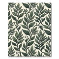 Classic Green Leafy Vine Pattern Rug