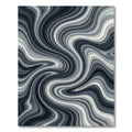Monochromatic Swirl Abstract Waves Rug