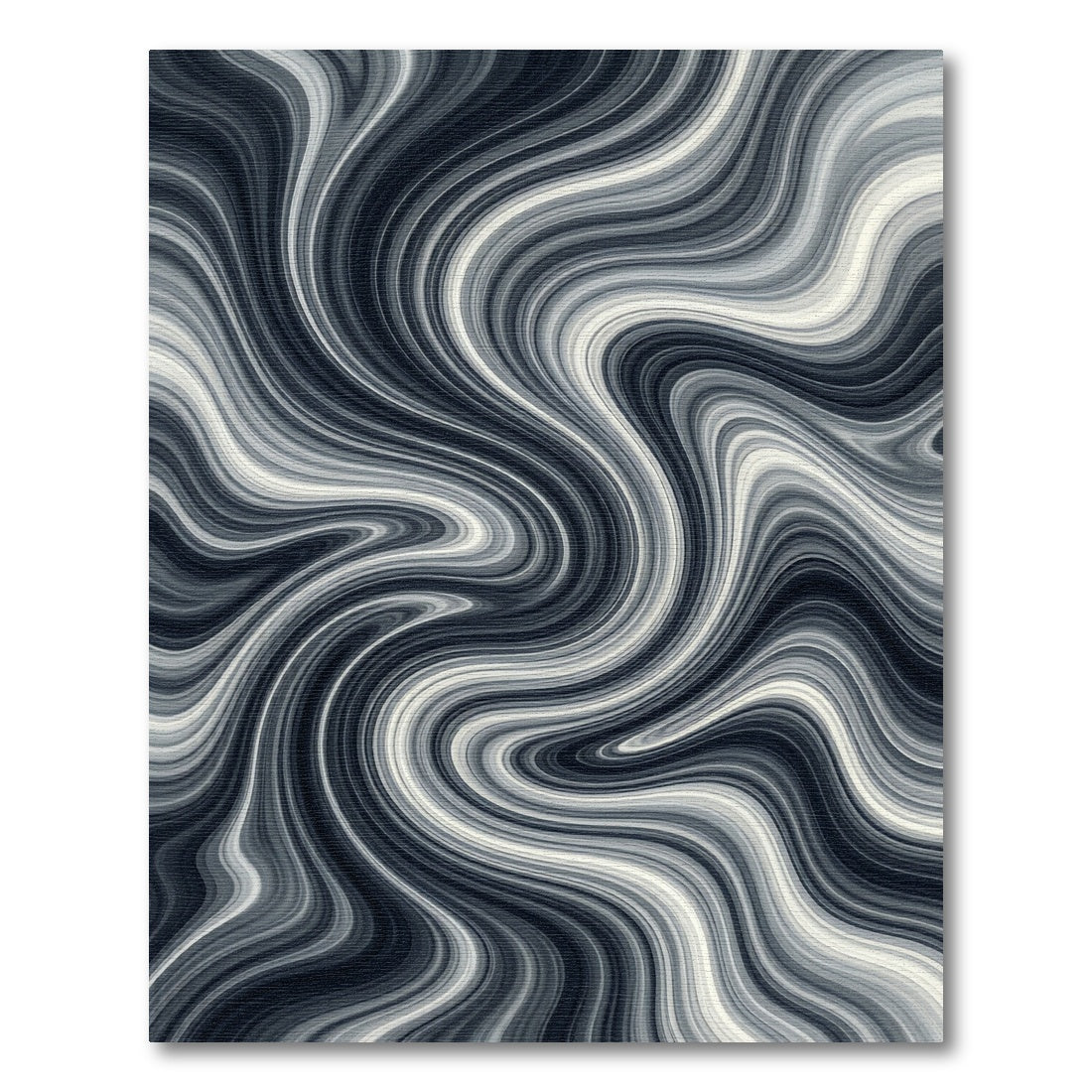 Monochromatic Swirl Abstract Waves Rug