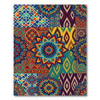 Vibrant Patchwork Medallion Geometric Rug