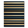 Classic Blue Gold Striped Harmony Rug