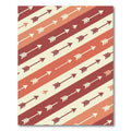 Retro Red And Cream Arrow Stripes Rug