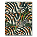 Bold Zebra Stripe Earthy Forest Rug