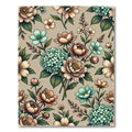 Vintage Pastel Floral Hydrangea Bouquet Rug