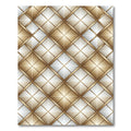 Gilded Diamonds Geometric Grid Rug