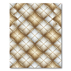Gilded Diamonds Geometric Grid Rug