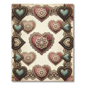 Vintage Heart Lace Floral Charm Rug