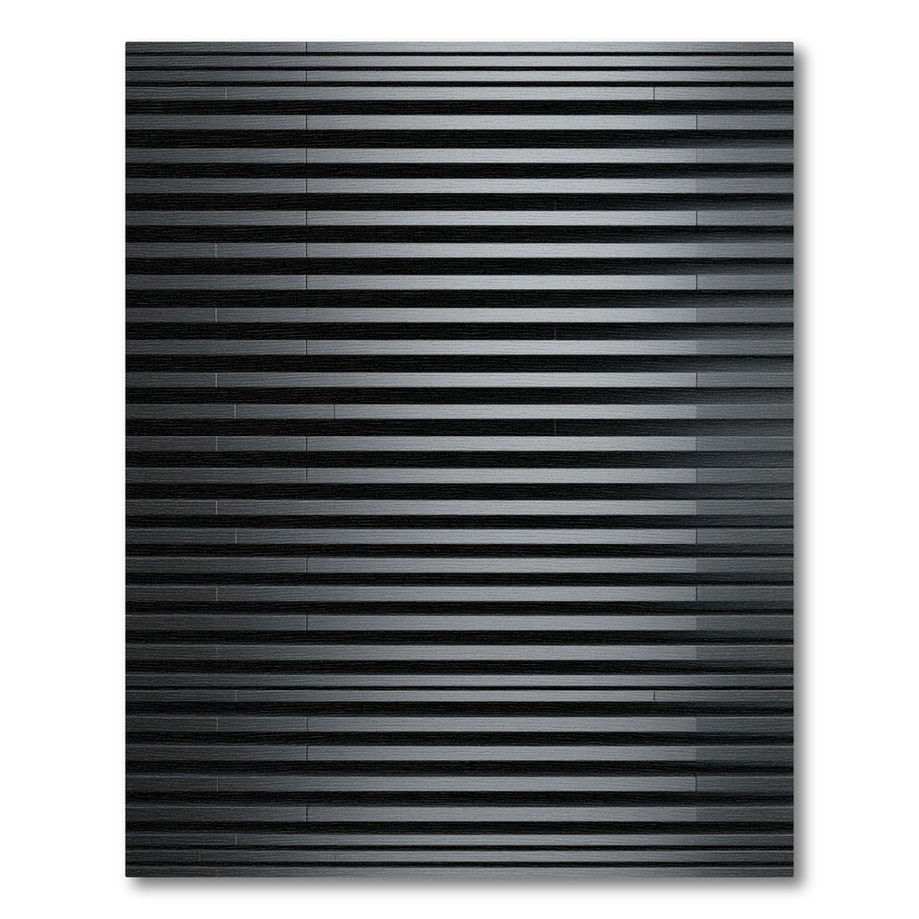 Minimalist Charcoal Linear Abstract Gradient Rug