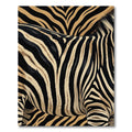 Bold Black Tan Zebra Stripe Rug