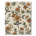 Earthy Petal Branch Flourish Rug