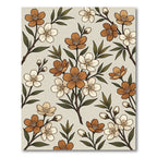 Earthy Petal Branch Flourish Rug