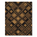 Sophisticated Gold Chain Geometric Lattice Rug