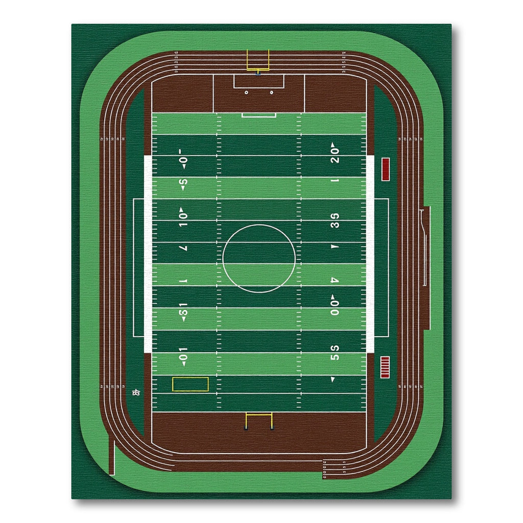Athletic Field Track Stadium Rug
