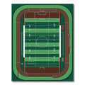Athletic Field Track Stadium Rug