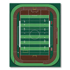 Athletic Field Track Stadium Rug