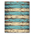 Distressed Wood Plank Stripe Rug