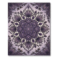 Ornate Plum Floral Star Medallion Rug