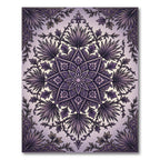 Ornate Plum Floral Star Medallion Rug