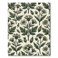Sage Green Botanical Wildflower Meadow Rug