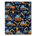 Cute Yellow Construction Truck Night Sky Rug