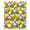 Sunny Lemon Lattice Trellis Rug