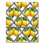 Sunny Lemon Lattice Trellis Rug