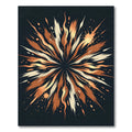 Bronze Splatter Burst Sunburst Rug