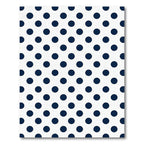 Classic Navy Blue Polka Dot Rug