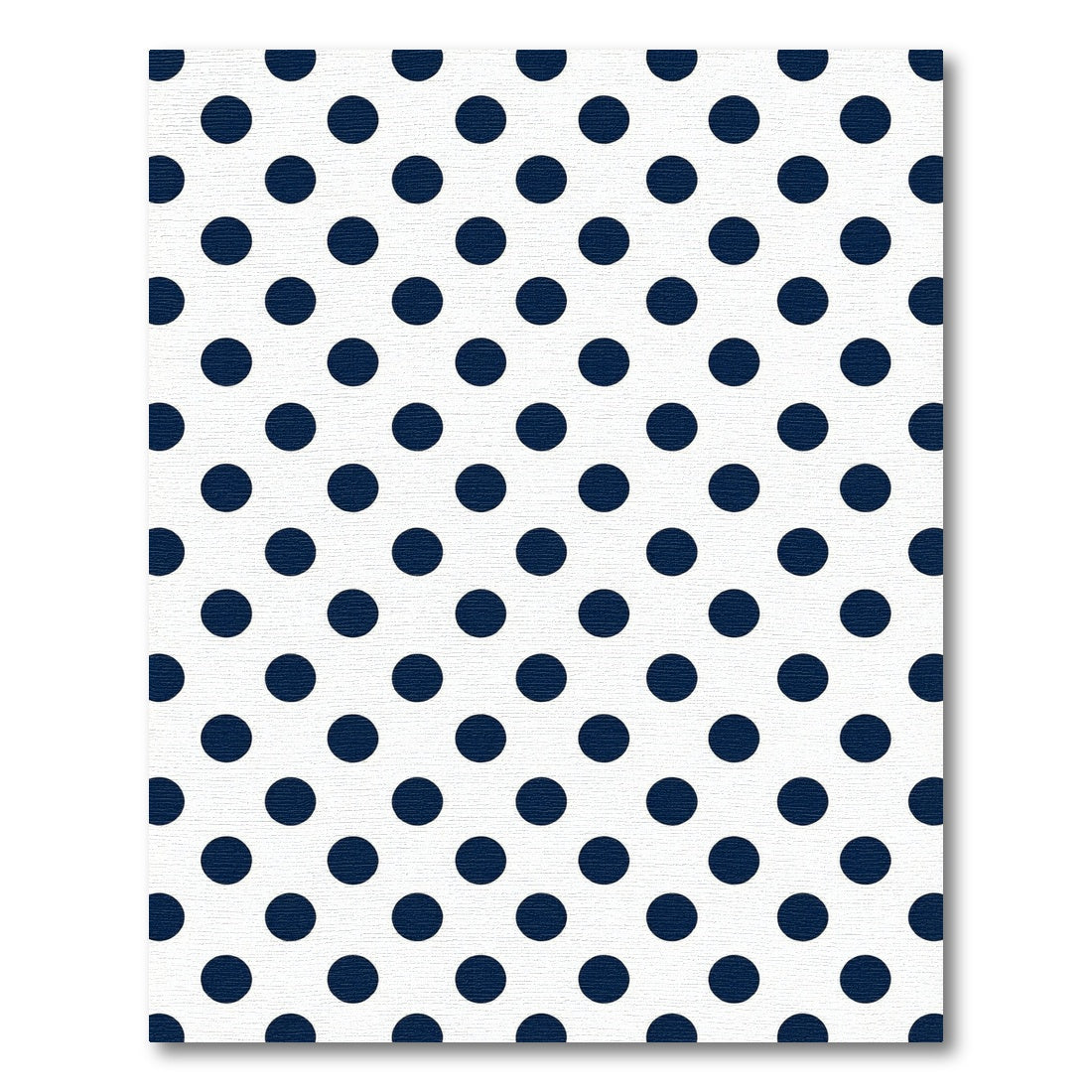 Classic Navy Blue Polka Dot Rug