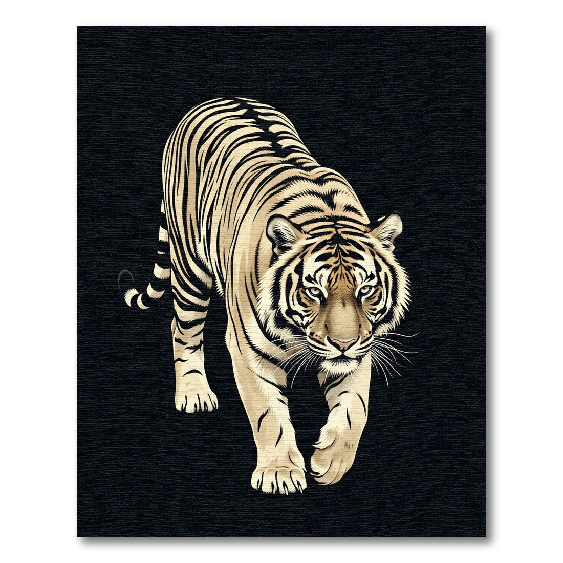 Majestic Tiger With Black Stripes Rug