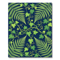 Lush Green Tropical Foliage Ferns Rug
