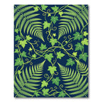 Lush Green Tropical Foliage Ferns Rug
