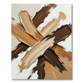 Modern Earthy Tone Abstract Brushstroke Rug