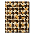 Earthy Houndstooth Tooth Pattern Rug