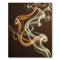 Amber Smoke Swirl Abstract Rug
