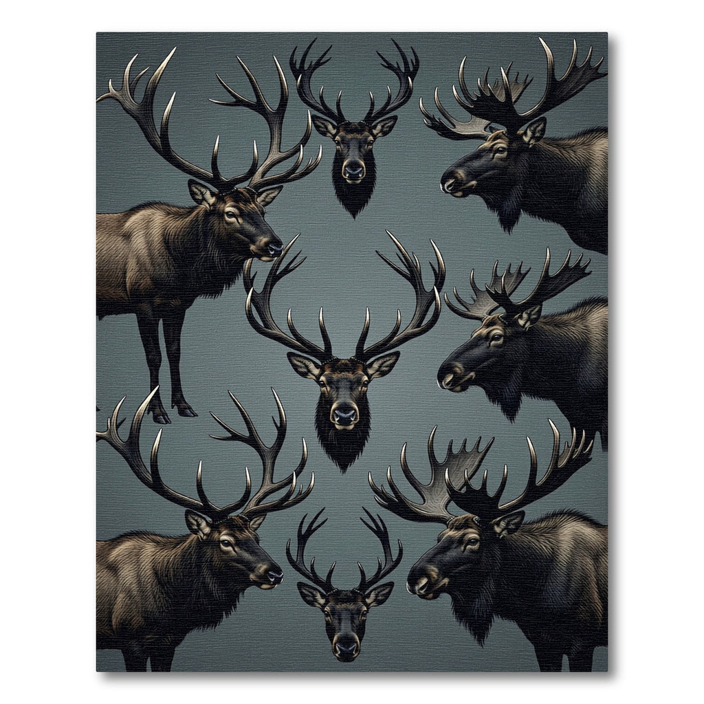 Majestic Stag Wildlife Composition Rug