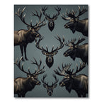 Majestic Stag Wildlife Composition Rug