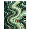 Emerald Green Swirl Agate Glitter Rug