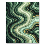 Emerald Green Swirl Agate Glitter Rug