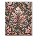 Elegant Sage and Blush Acanthus Scroll Rug