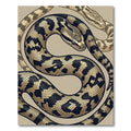 Serpentine Black and Gold Constrictor Rug