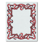 Pink Flamingo Column Border Rug