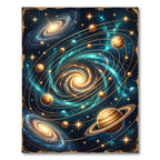 Cosmic Interstellar Swirling Nebula Galaxy Rug