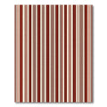 Crimson Cream Vertical Stripe Rug