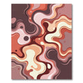 Earthy Swirl Flow Abstract Rug