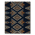 Geometric Arrowhead Midnight Gold Area Rug